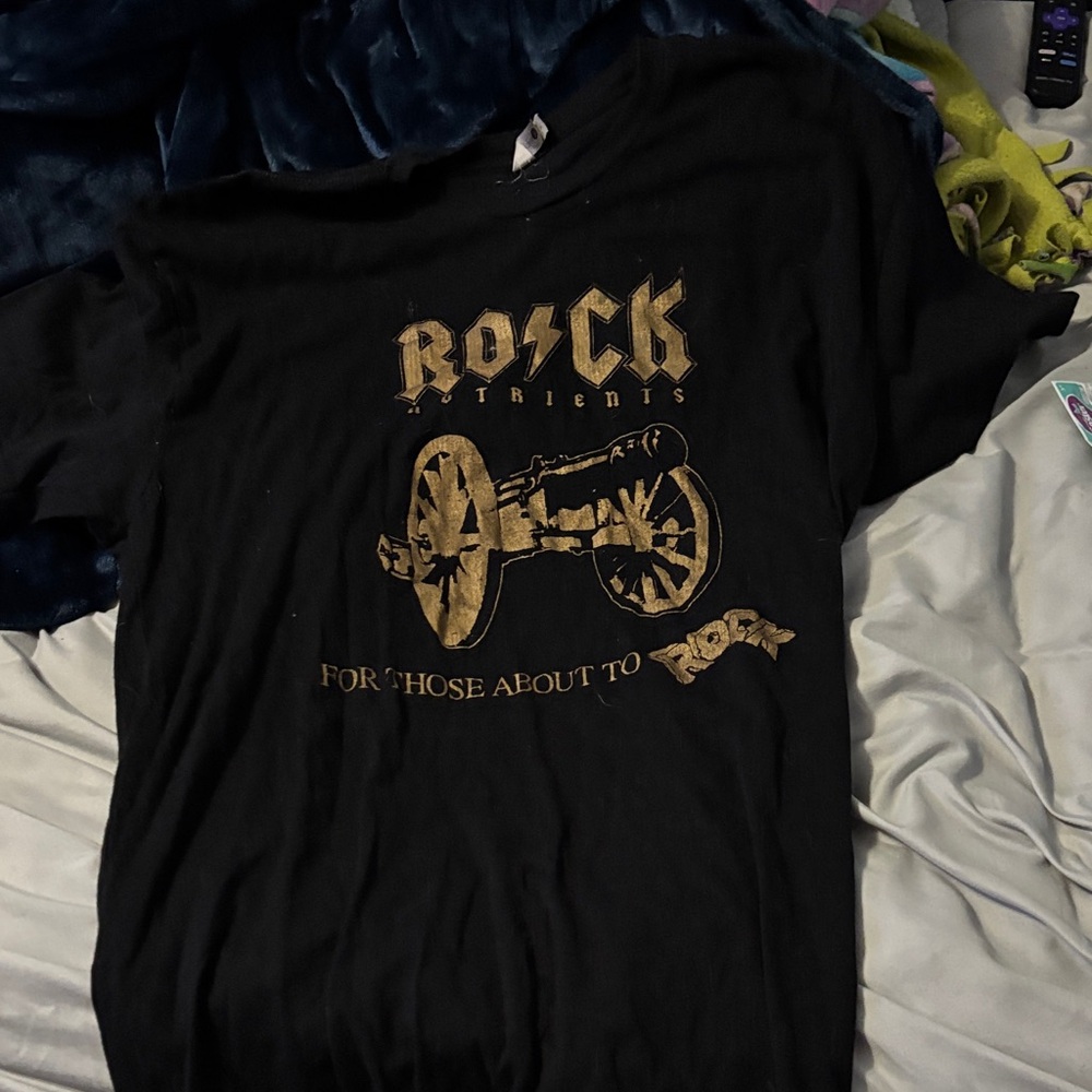 Next Level Apparel Black and Gold Graphic T-Shirt